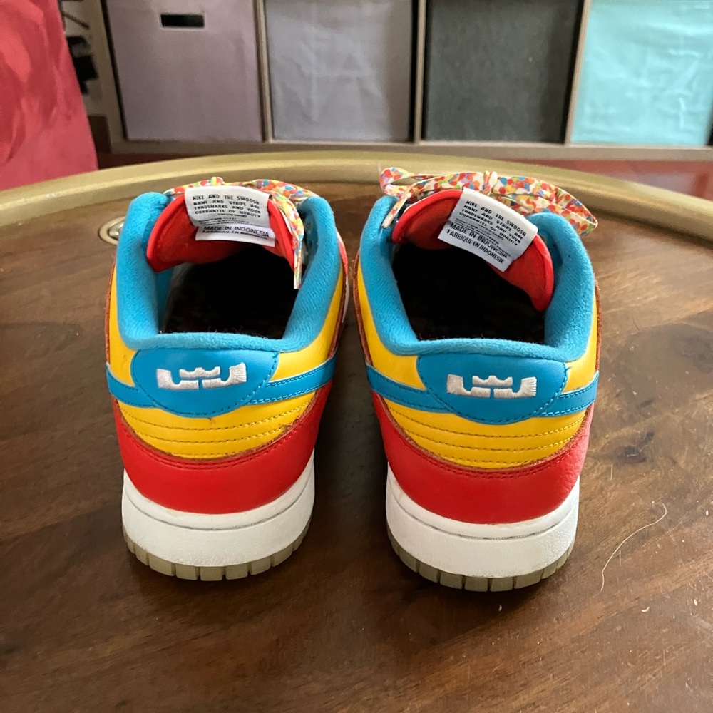 DH8009-600 Nike Dunk Low LeBron James Fruity Pebbles Habanero Red Men’s 9.5 - Picture 5 of 9